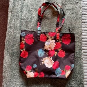 HERSCHEL Mica Tote Black Floral